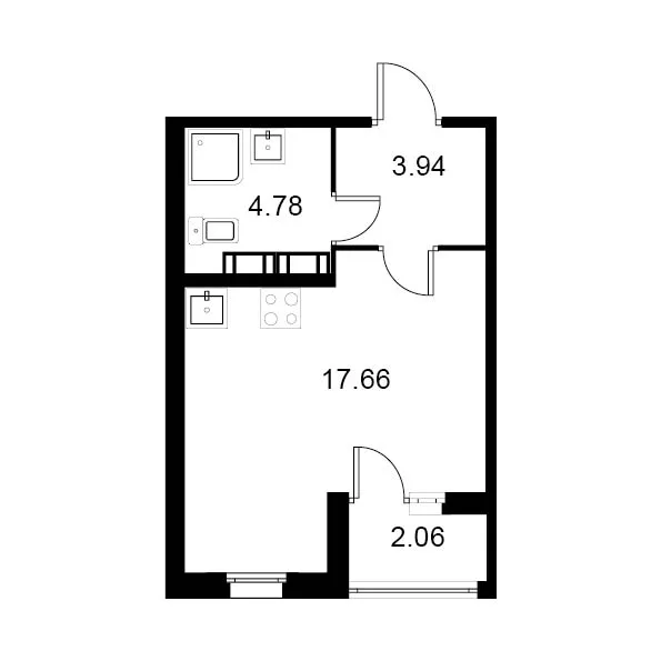 Планировка Студия