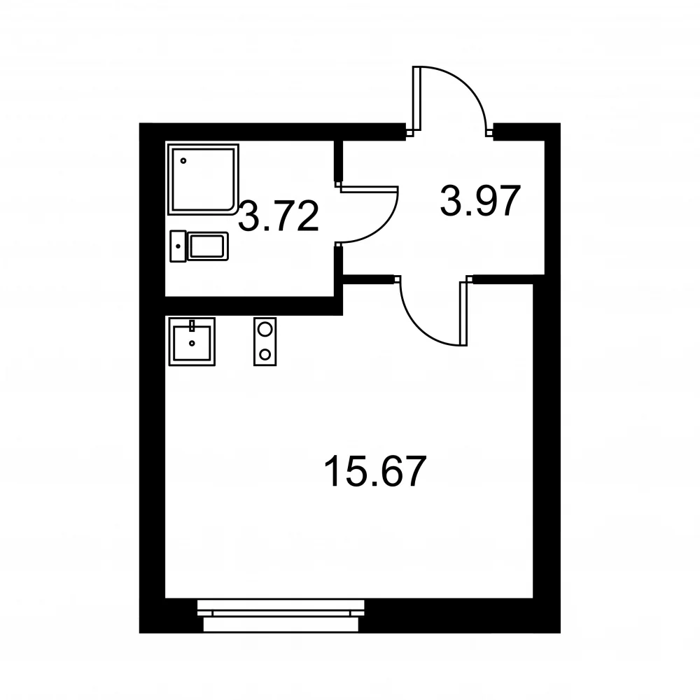 Планировка Студия